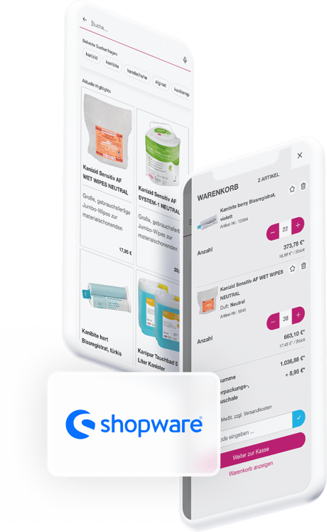 Checkout-Prozess und Produktsuche mit der Shopware 6 Systembasis von Kaniedenta