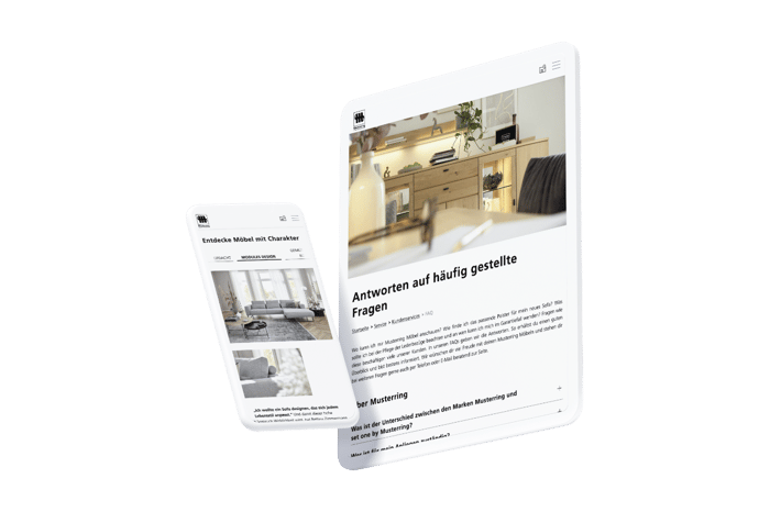 Musterring Kundenservice mit HubSpot – FAQ-Integration und Möbelpräsentation für bessere Kundenerfahrung