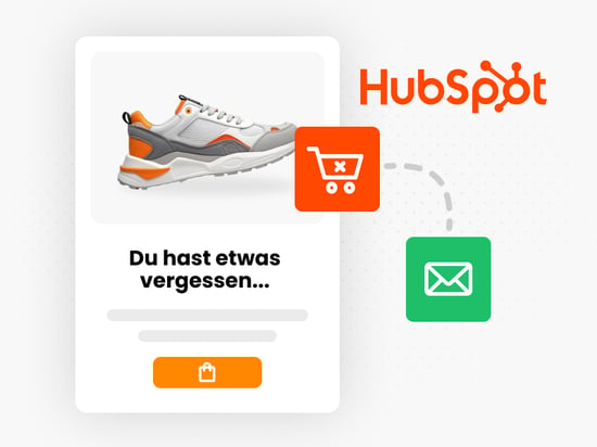Visualisierung der Automatisierten Mailings zum Zurückholen von abgebrochenen Warenkörben im E-Commerce mit HubSpot
