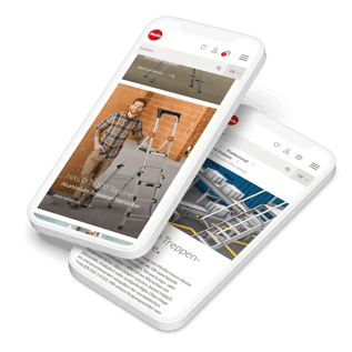 Mobile Ansicht der Hailo Website mit individueller Doofinder-Suche für komplexe Produktkataloge