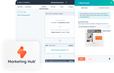 KI Funktion bei der automatischen Newsletter Erstellung im Hubspot Marketing Hub