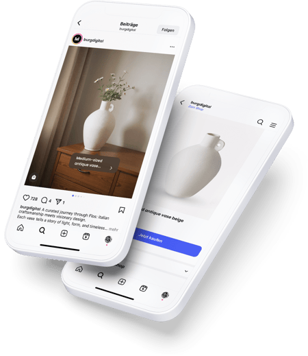 Auf dem Bild sind Screenshots von mobilen Geräten zu sehen.