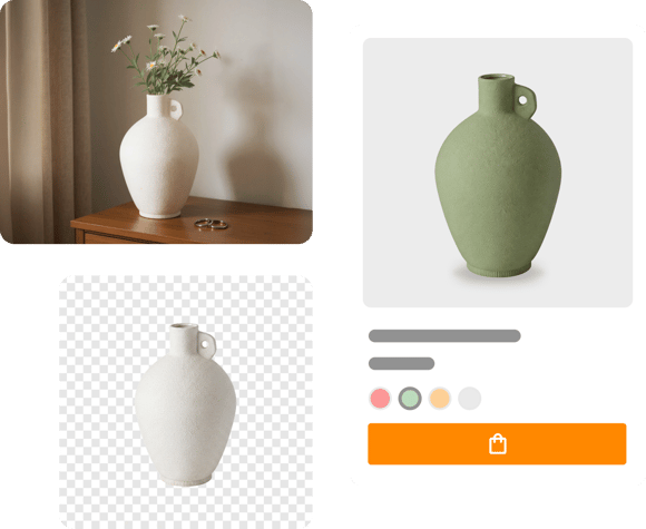 Visualisierung der Funktionen des KI Bild Generators von burgdigital