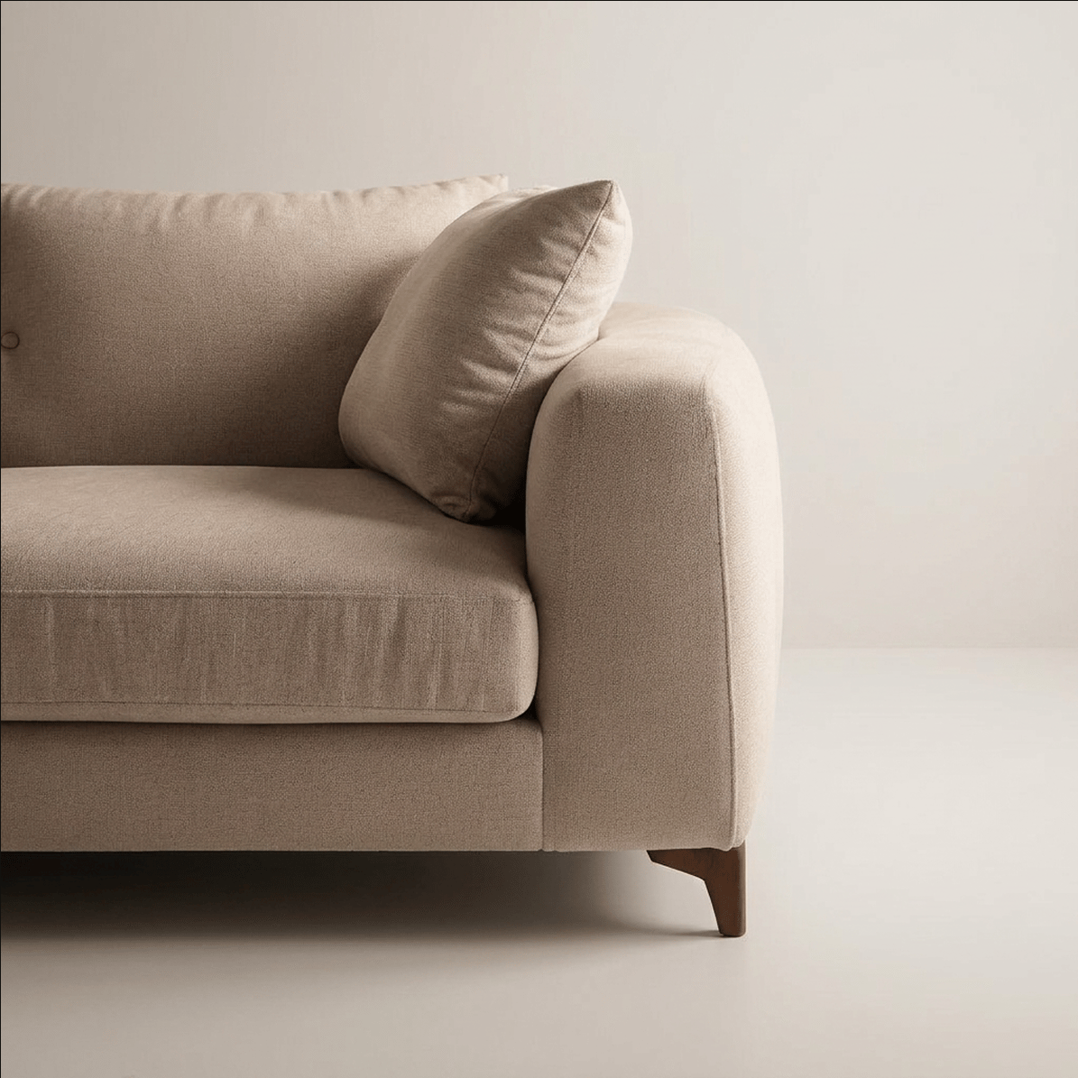 KI Bild eines Detail Productshot eines Sofas