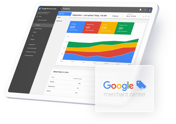 Das Google Merchant Center macht Ihre Produkte gezielt bei Google sichtbar.