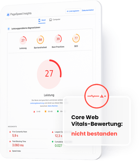 Google PageSpeed Insights gibt Auskunft über Performance-Probleme