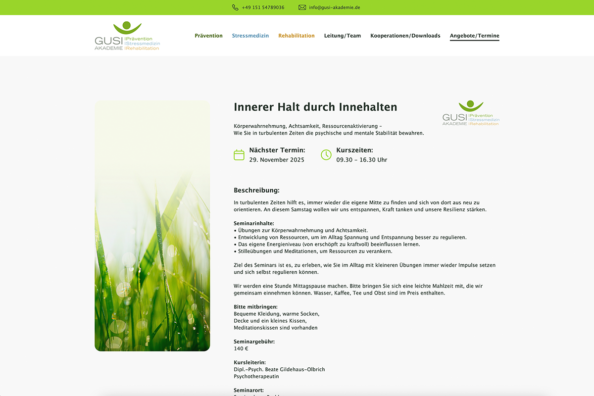GUSI-Akademie Angebot