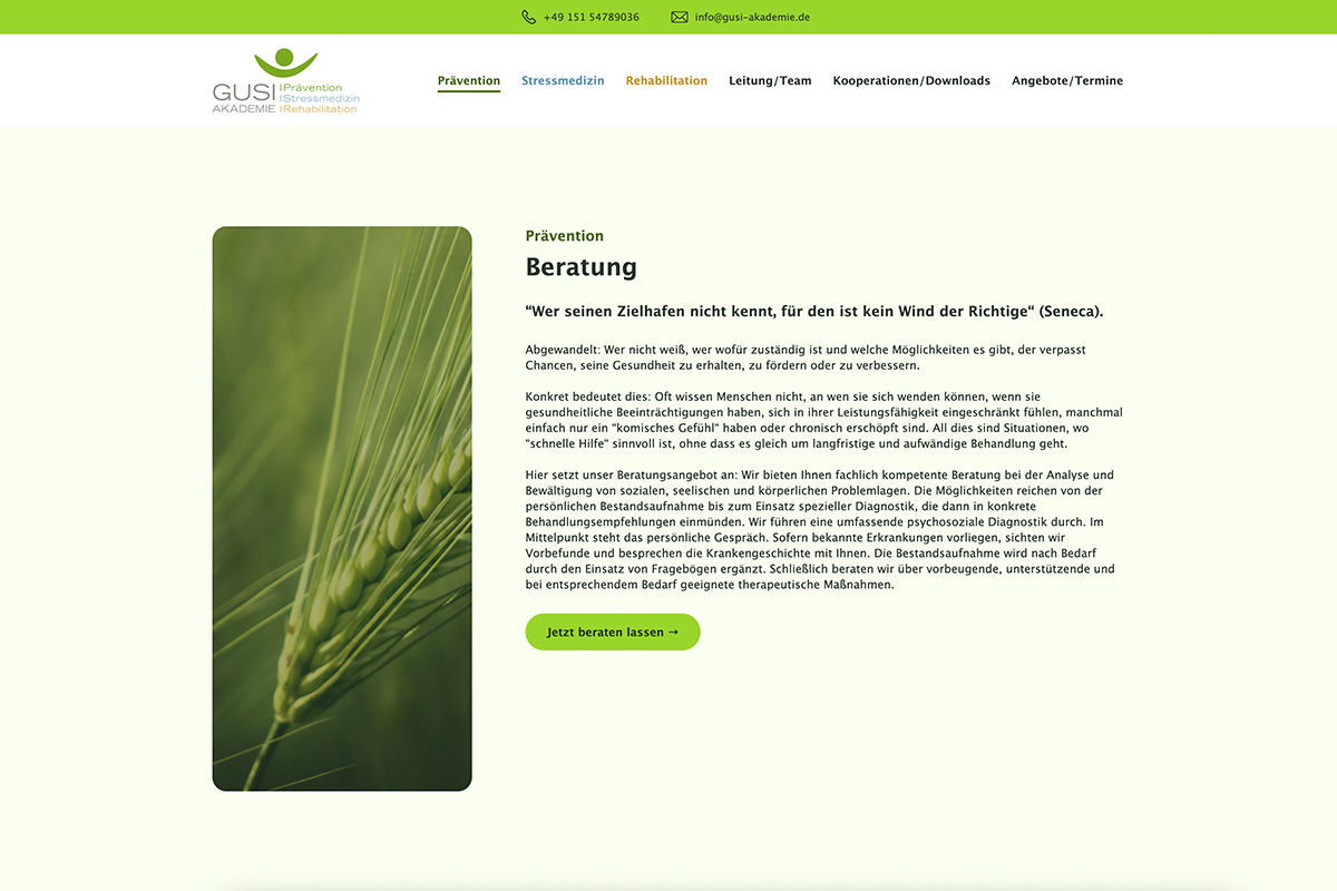 GUSI-Akademie Content-Seite