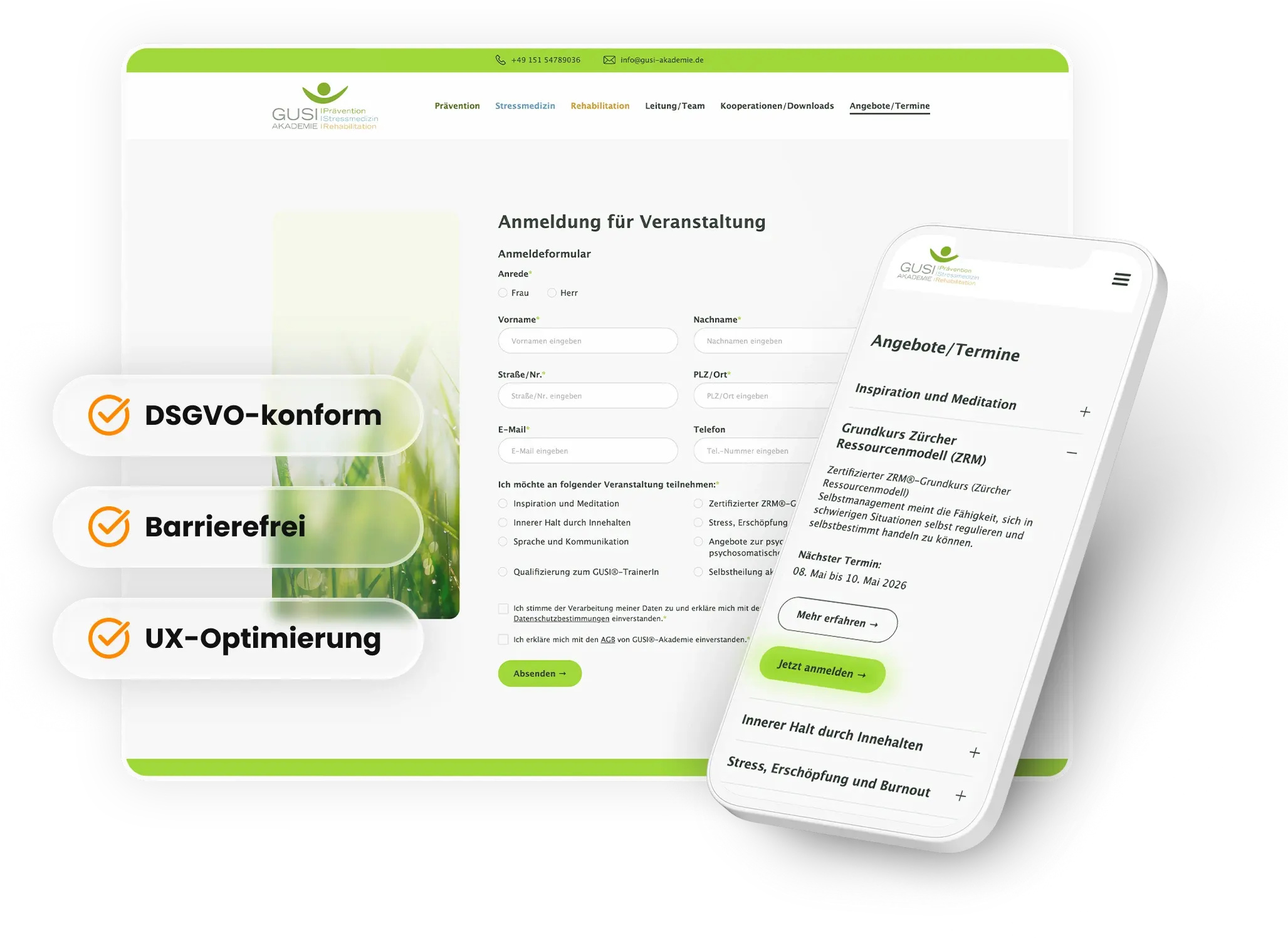 Hintergrundbild für die Kontaktseite burgdigital mit Kreisen