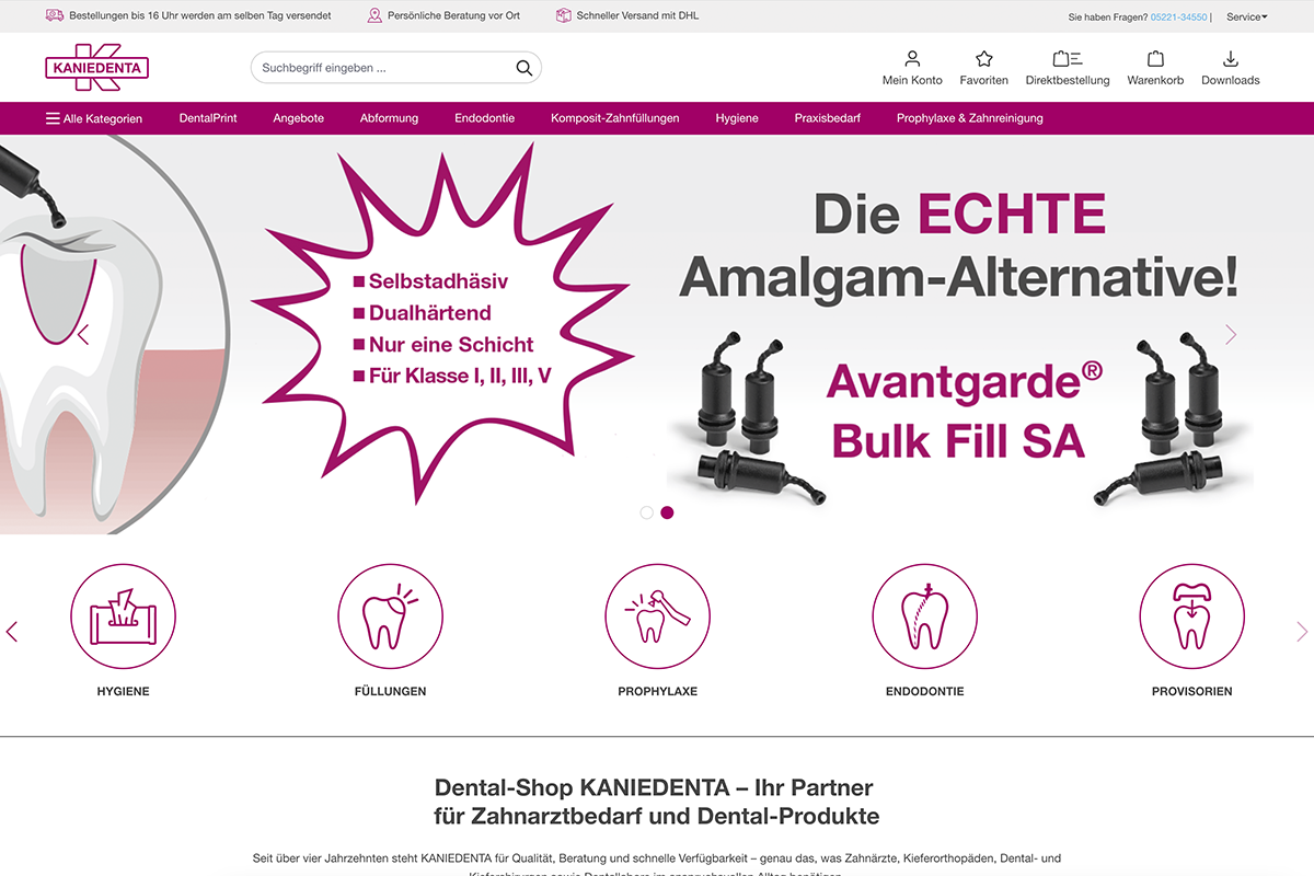 Kaniedenta Startseite
